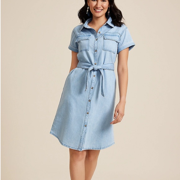 Maurices Denim Button-Down Shirt Dress - NWT - Picture 11 of 11